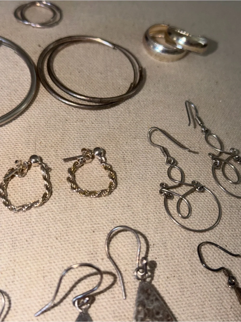 Vintage Sterling Silver Earrings Lot